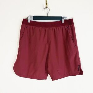 UNRL Mens Daybreaker Athletic Shorts Cranberry color size L